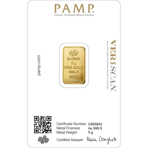 Lady Fortuna™ Gold Minted Bar - 5g