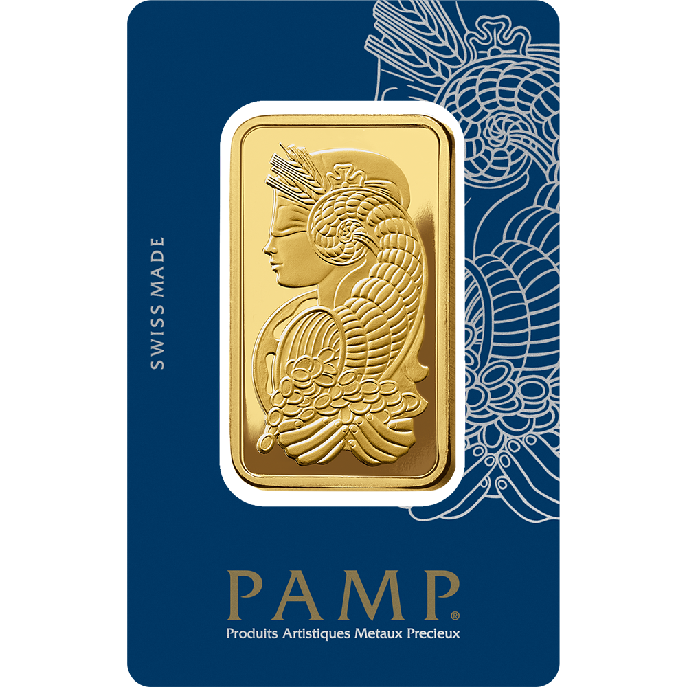 Lady Fortuna™ Gold Minted Bar - 50g